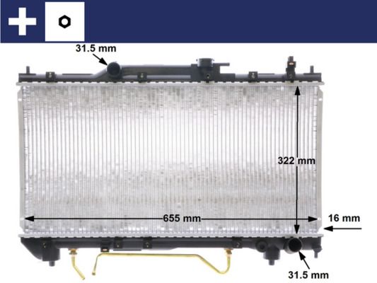 MAHLE CR 1519 000S Radiator, engine cooling