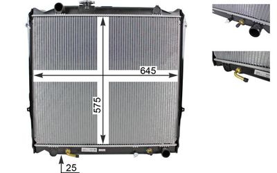 Radiator, engine cooling MAHLE CR 1521 000S