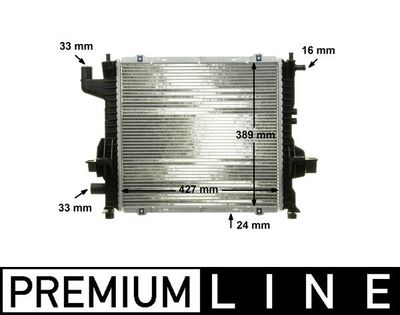 Radiator, engine cooling MAHLE CR 153 000P