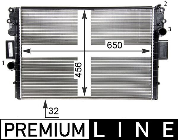 MAHLE CR 1550 000P Radiator, engine cooling