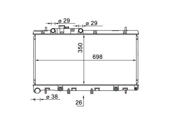 MAHLE CR 1580 000S Radiator, engine cooling