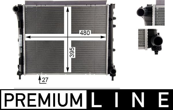 MAHLE CR 1586 000P Radiator, engine cooling