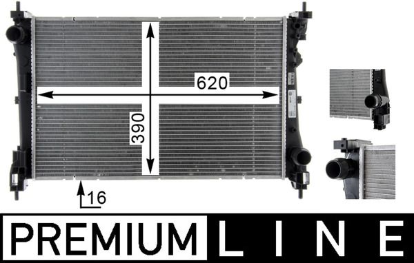 MAHLE CR 1588 000P Radiator, engine cooling