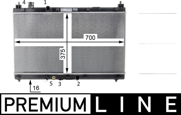 MAHLE CR 1589 000P Radiator, engine cooling
