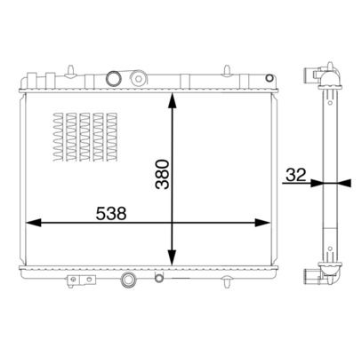 MAHLE CR 1598 000S Radiator, engine cooling