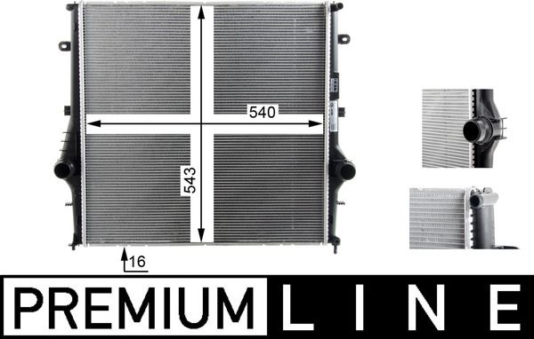 MAHLE CR 1608 000P Radiator, engine cooling