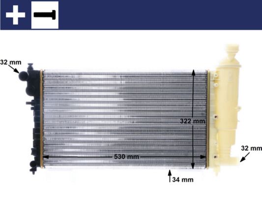 MAHLE CR 169 000S Radiator, engine cooling