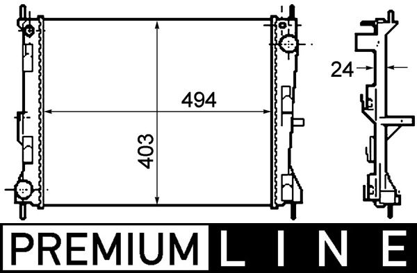 MAHLE CR 1691 000P Radiator, engine cooling