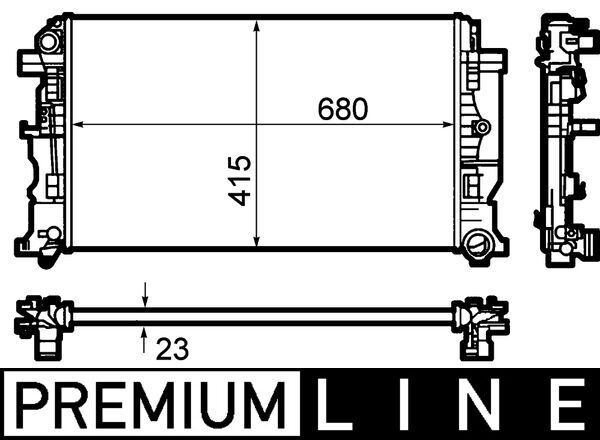 MAHLE CR 1710 000P Radiator, engine cooling