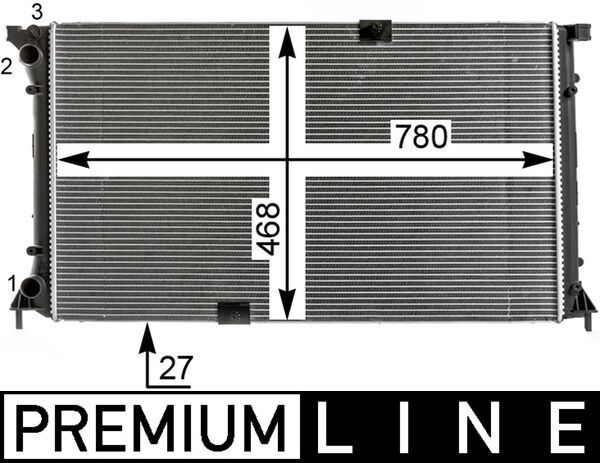MAHLE CR 18 000P Radiator, engine cooling