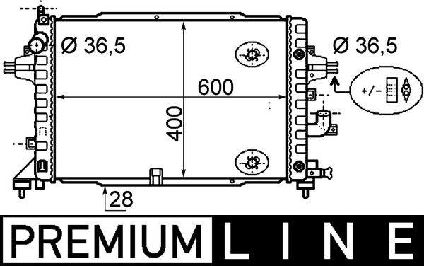 MAHLE CR 1858 000P Radiator, engine cooling