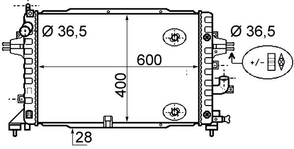MAHLE CR 1858 000S Radiator, engine cooling