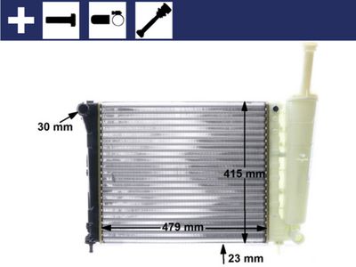 Radiator, engine cooling MAHLE CR 1859 000S