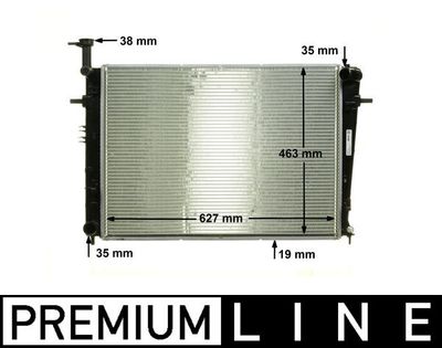 Radiator, engine cooling MAHLE CR 1862 000P