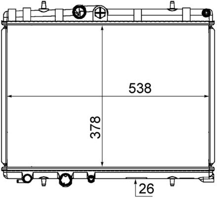 MAHLE CR 1863 000S Radiator, engine cooling