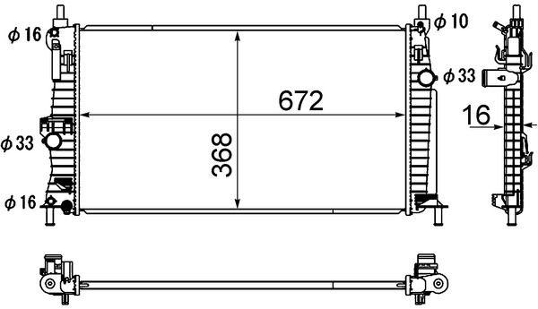 MAHLE CR 1886 000S Radiator, engine cooling