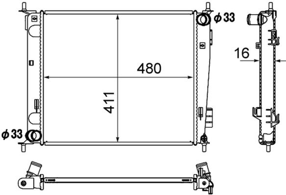 MAHLE CR 1889 000S Radiator, engine cooling