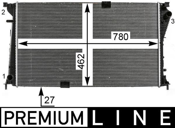 MAHLE CR 19 000P Radiator, engine cooling