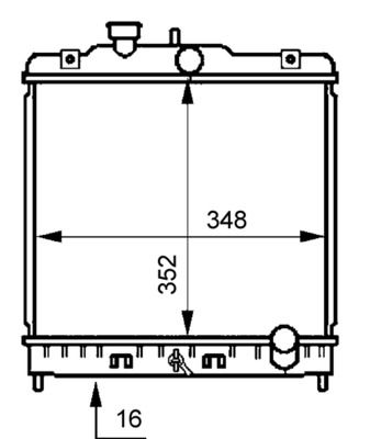MAHLE CR 194 000S Radiator, engine cooling