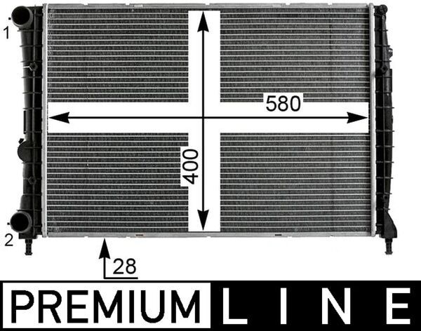 MAHLE CR 1984 000P Radiator, engine cooling