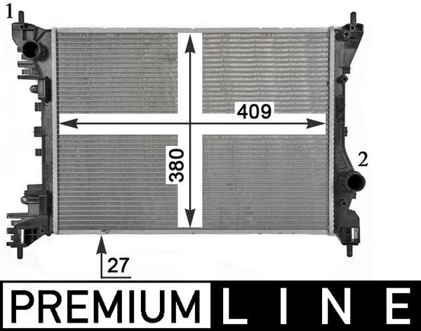 MAHLE CR 1985 000P Radiator, engine cooling
