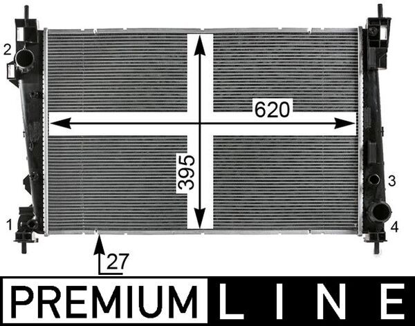 MAHLE CR 1986 000P Radiator, engine cooling