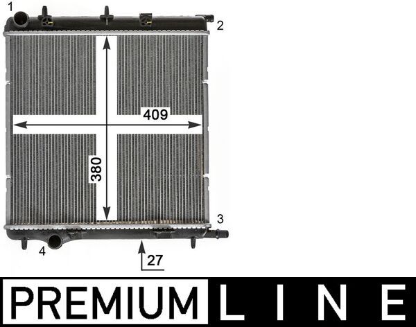 MAHLE CR 1988 000P Radiator, engine cooling
