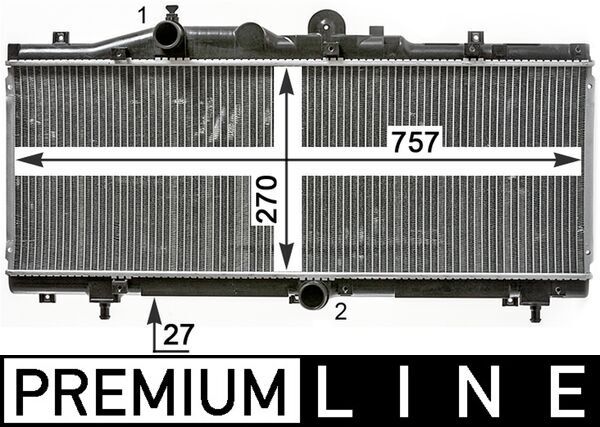 MAHLE CR 1989 000P Radiator, engine cooling