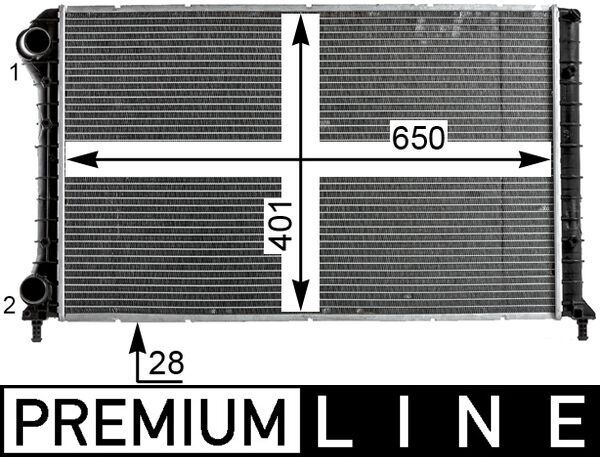 MAHLE CR 1990 000P Radiator, engine cooling