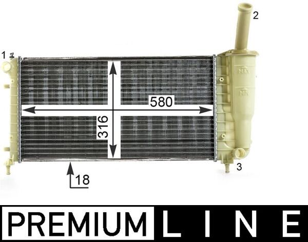 MAHLE CR 1994 000P Radiator, engine cooling