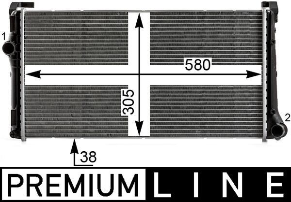 MAHLE CR 1995 000P Radiator, engine cooling