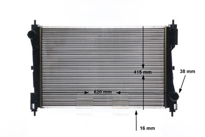 Radiator, engine cooling MAHLE CR 1996 000S