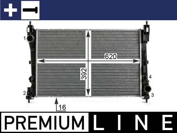 MAHLE CR 1997 000P Radiator, engine cooling