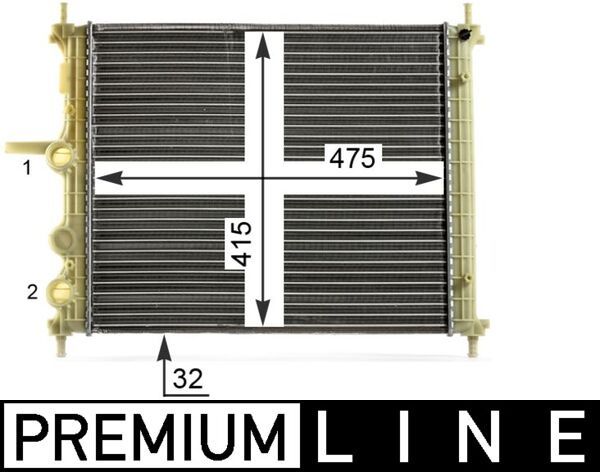 MAHLE CR 1998 000P Radiator, engine cooling