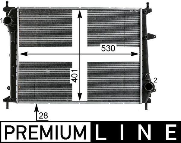 MAHLE CR 1999 000P Radiator, engine cooling