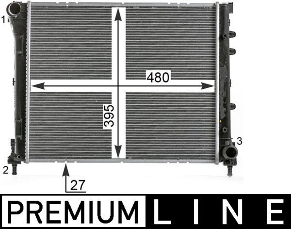 MAHLE CR 2000 000P Radiator, engine cooling