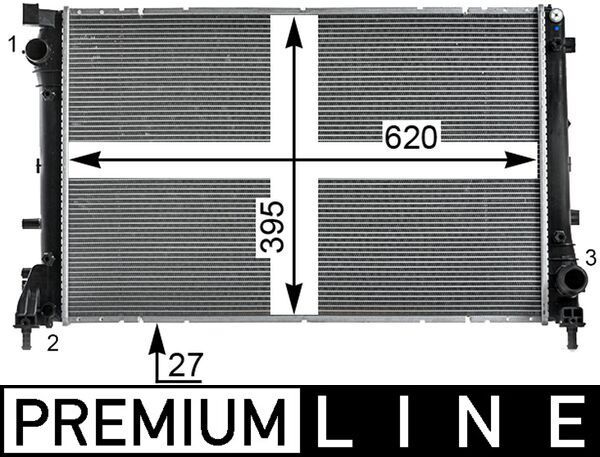 MAHLE CR 2002 000P Radiator, engine cooling