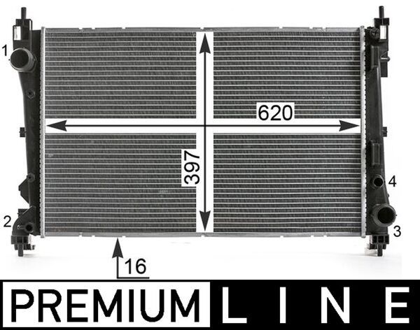 MAHLE CR 2003 000P Radiator, engine cooling