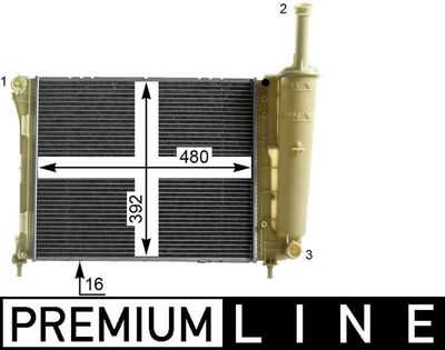 Radiator, engine cooling MAHLE CR 2005 000P