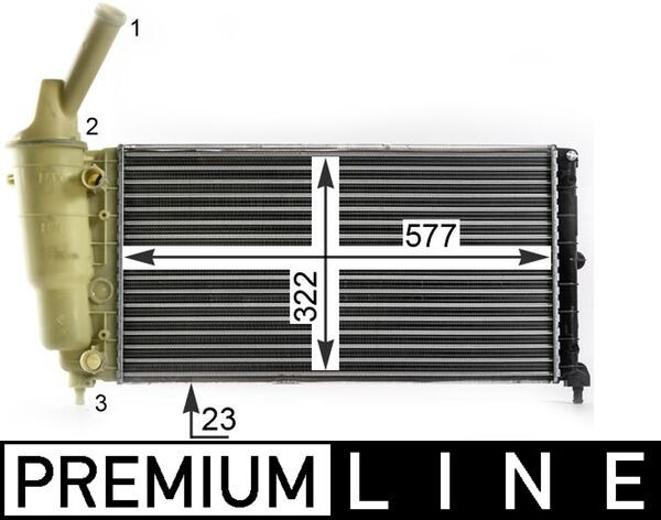 MAHLE CR 2007 000P Radiator, engine cooling