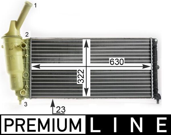 MAHLE CR 2008 000P Radiator, engine cooling