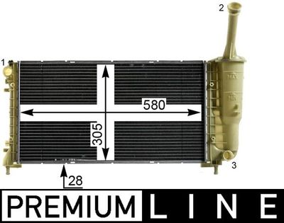 Radiator, engine cooling MAHLE CR 2010 000P