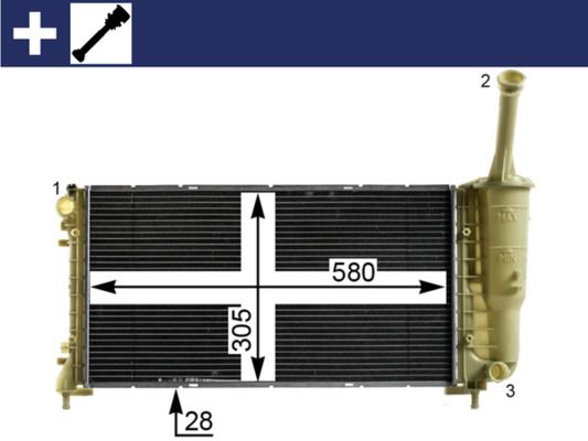 MAHLE CR 2010 000S Radiator, engine cooling
