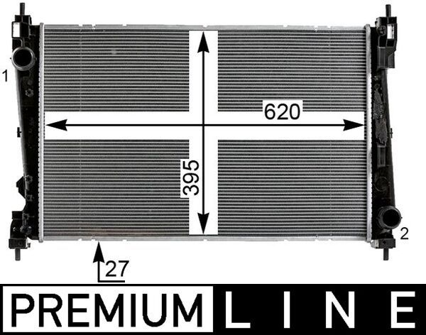 MAHLE CR 2011 000P Radiator, engine cooling