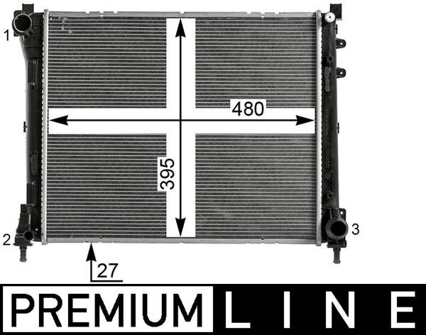 MAHLE CR 2012 000P Radiator, engine cooling