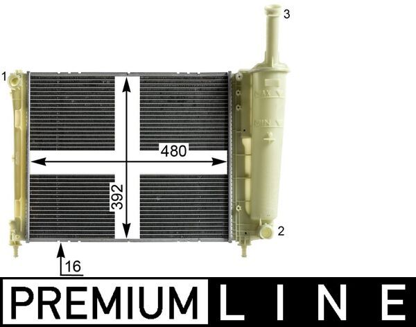 MAHLE CR 2013 000P Radiator, engine cooling