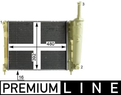 Radiator, engine cooling MAHLE CR 2013 000P