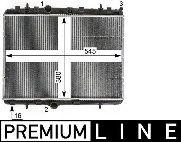 MAHLE CR 2014 000P Radiator, engine cooling
