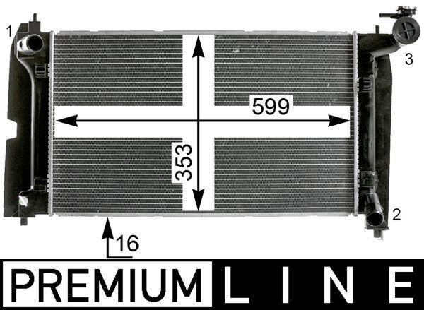 MAHLE CR 2015 000P Radiator, engine cooling
