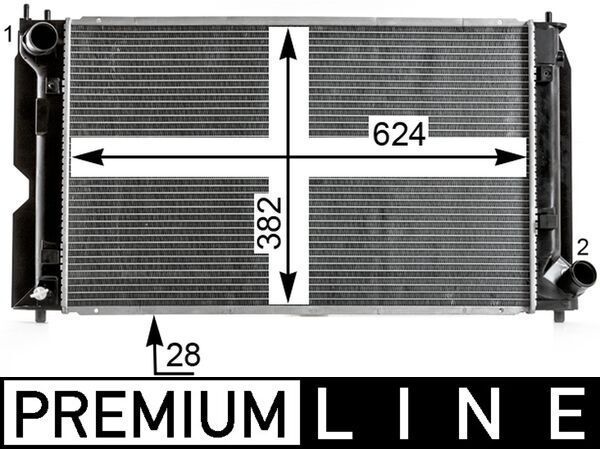 MAHLE CR 2016 000P Radiator, engine cooling